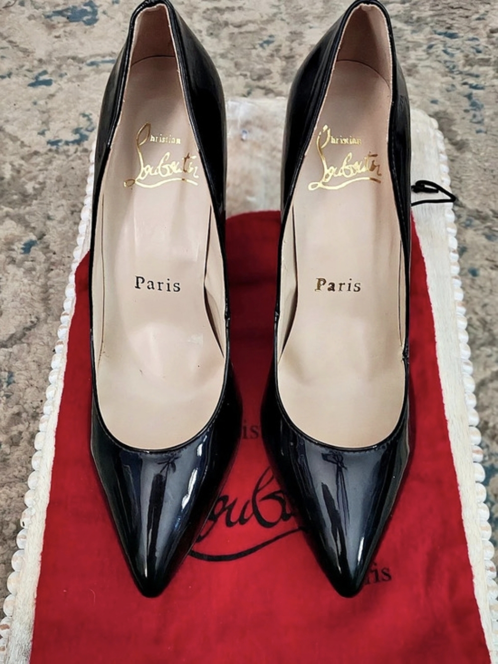 Christian Louboutin So Kate 120 Patent Leather Pumps Black EU 41